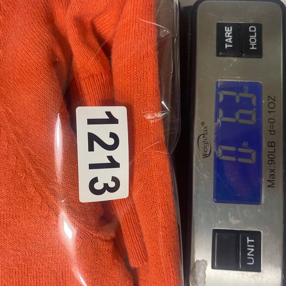 Lane Bryant Womens Button-Up Orange Cardigan 18/20 3/4 Sleeves 100% Cotton Light - Picture 10 of 10